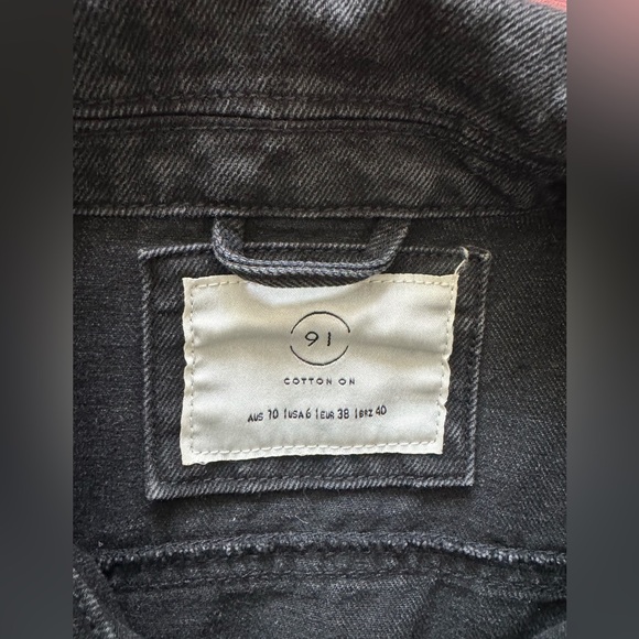 Cotton On Black Denim Jacket - Picture 6 of 7